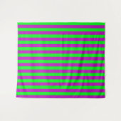 Lila und grüne Streifen Wandteppich (Vorderseite (Horizontal))