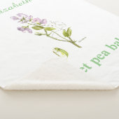 lila und grüne Süßerbsen-Blume Sherpadecke (3/4)