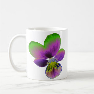 Lila und grüne Tasse