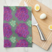 Lila und grüne Trauben Geschirrtuch (Viertel Falte)