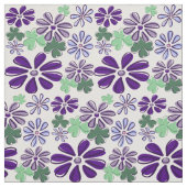 Lila und grüne Wildblume und Clou Stoff (Muster)