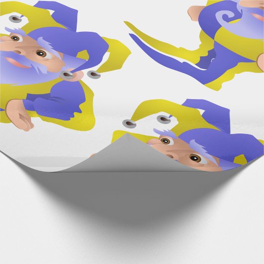 Lila und grüner Jester Geschenkpapier