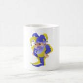 Lila und grüner Jester Kaffeetasse (Mittel)