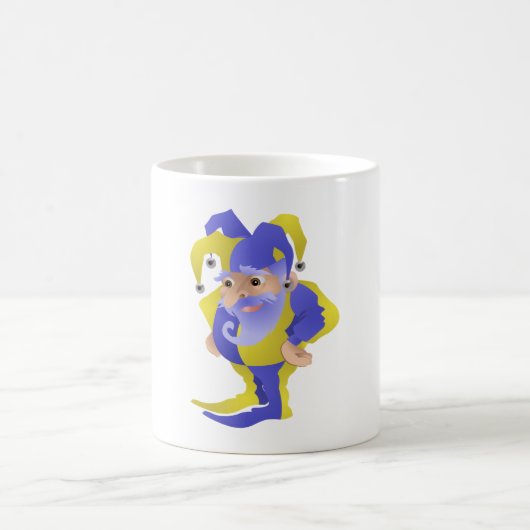 Lila und grüner Jester Kaffeetasse (Mittel)