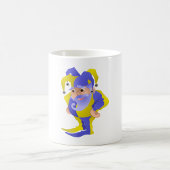 Lila und grüner Jester Kaffeetasse