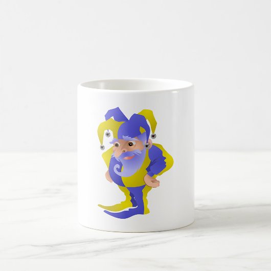 Lila und grüner Jester Kaffeetasse