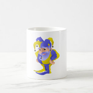 Lila und grüner Jester Kaffeetasse