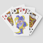 Lila und grüner Jester Spielkarten (Rückseite)