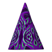 Lila und grüner Party für keltische Drachen Partyhütchen (Rechts)