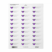 Lila und grüner Schmetterling (Vorne)