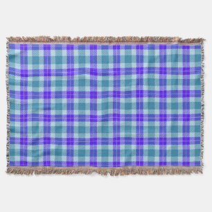 Lila und grüner Tartan Kariert Decke