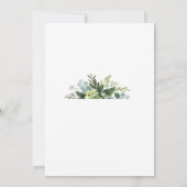 Lila und grünes Brautparty Einladung (Rückseite)