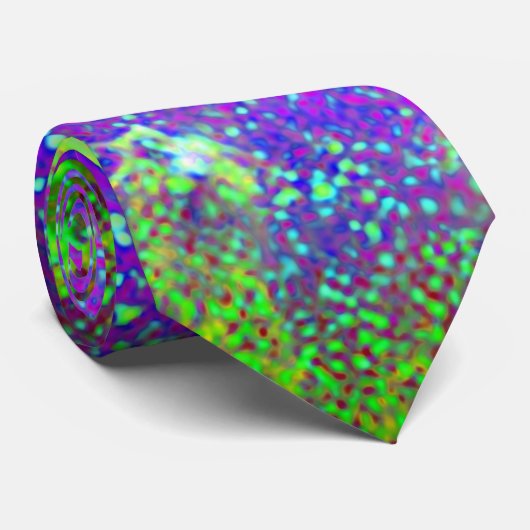 lila und grünes Galaxy Nebula Weltraumbild. Krawatte (Gerollt)