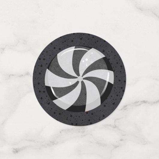 Lila und grünes Halloween-Cocktail-Party Konfetti (Klein Vorderseite)