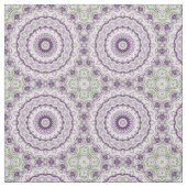 Lila und grünes Mandala-Muster Stoff (Muster)