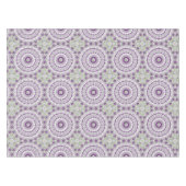 Lila und grünes Mandala-Muster Tischdecke (Vorderseite (Horizontal))
