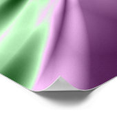 Lila und grünes Poster (Ecke)