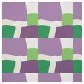 lila und grünes Vintages Quadrat Stoff (Muster)