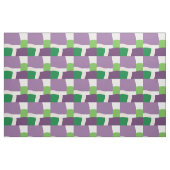 lila und grünes Vintages Quadrat Stoff (Fat Quarter (45,7 x 55,9 cm))