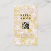 Lila und handgefertigte Wasserfarbe Visitenkarte (Rückseite)