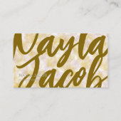 Lila und handgefertigte Wasserfarbe Visitenkarte (Vorderseite)