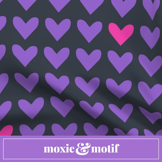 Lila und heiß rosa Herzen mit farbenfrohen Streife Keramikknauf