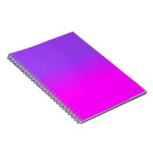 Lila und heißes Rosa Ombre Schatten-Neonfarbe Notizblock (Rechte Seite)