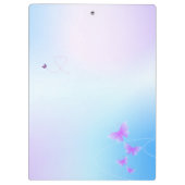 "Lila und hellblaue Zwischenablage" Klemmbrett (Rückseite)