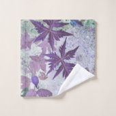 Lila und hitzige Pastelltöne Badhandtuch Set (Waschlappen)