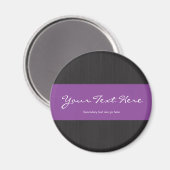 Lila- und Holzkornmagazin Magnet (Vorderseite/Rückseite)