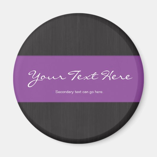 Lila- und Holzkornmagazin Magnet (Vorne)