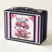 Lila und Hübsche Zuckerstruktur Metall Brotdose (Rückseite)