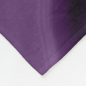 Lila und Imitate Gold Glitzer Marmorsäle Monogram Fleecedecke (Ecke)