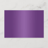 Lila und IMITATE Silver Foil Floral RSVP Card II (Rückseite)