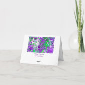 Lila und kalkgrüne Marmorlasche Kunst (Rückseite)