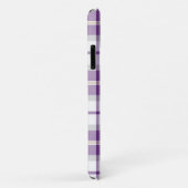 Lila und Kariertes Tartan-Muster Case-Mate iPhone Hülle (Hinten/Rechts)