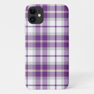 Lila und Kariertes Tartan-Muster Case-Mate iPhone Hülle