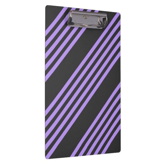 Lila und kohle-fünf Streifen Klemmbrett (Rechts)