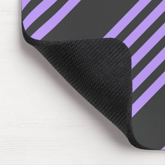 Lila und kohle-fünf Streifen Mousepad (Ecke)