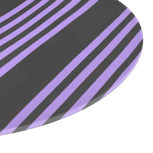 Lila und kohle-fünf Streifen Schneidebrett (Ecke)