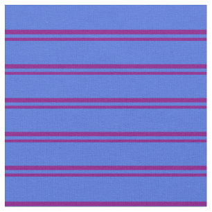 Lila und königliches blaues Muster Stoff