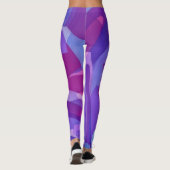 Lila und Künstlerische Leggings (Rückseite)