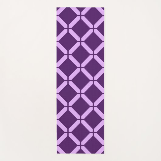 Lila und Lavendel Abstrakte Übung Yogamatte (Vorderseite)