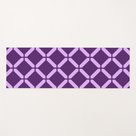 Lila und Lavendel Abstrakte Übung Yogamatte (Vorderseite (Horizontal))