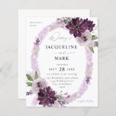 Lila und Lavendel-Blumenring (Vorne/Hinten)