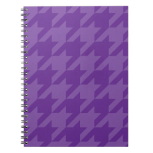 Lila und Lavendel-Hahnentrittmuster Notizblock