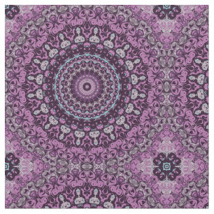 Lila und Lavendel Mandala Musterdesign Stoff