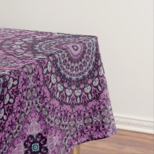 Lila und Lavendel Mandala Musterdesign Tischdecke