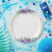 Lila und Lavendel Pappteller (Party)