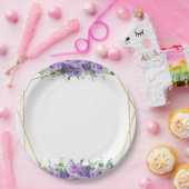 Lila und Lavendel Pappteller (Party)